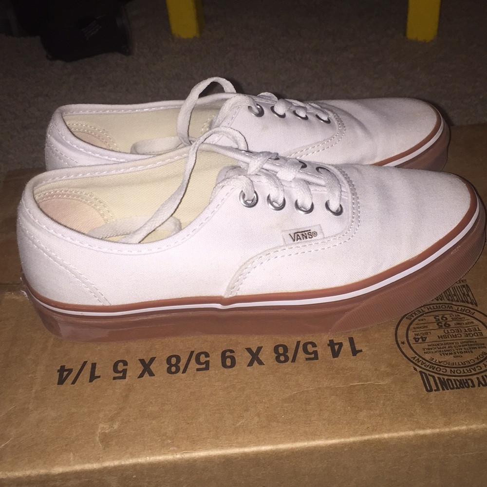 White and Brown vans